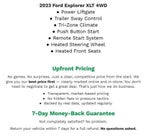 2023 Ford Explorer XLT 4WD **PUSH BUTTON START**POWER TAILGATE**HEATED FRONT SEATS**