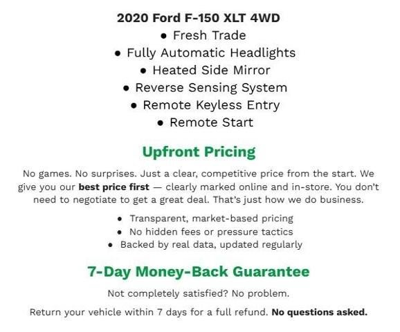 2020 Ford F-150 XLT 4WD SuperCrew 5.5' Box