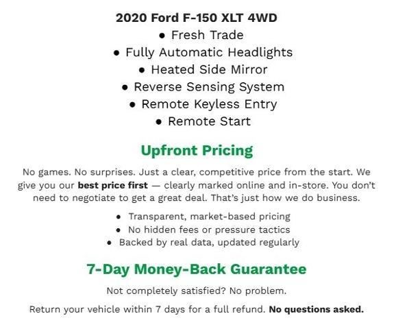 2020 Ford F-150 XLT 4WD SuperCrew 5.5' Box