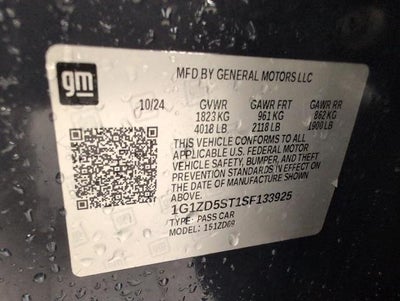 2025 Chevrolet Malibu 4dr Sdn 1LT