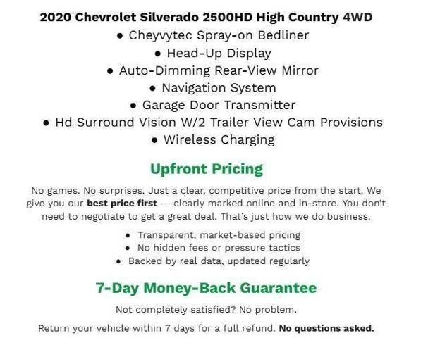 2020 Chevrolet Silverado 2500 HD 4WD Crew Cab 159 High Country