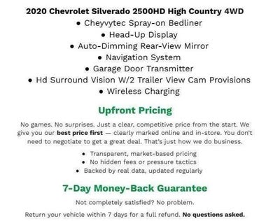 2020 Chevrolet Silverado 2500 HD 4WD Crew Cab 159 High Country