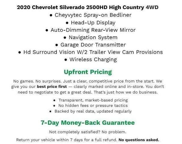 2020 Chevrolet Silverado 2500 HD 4WD Crew Cab 159 High Country