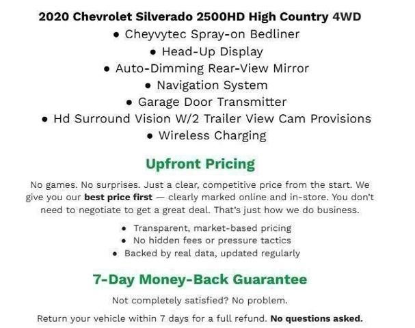 2020 Chevrolet Silverado 2500 HD 4WD Crew Cab 159 High Country