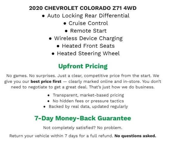 2020 Chevrolet Colorado 4WD Crew Cab 128 Z71