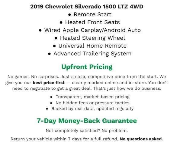 2019 Chevrolet Silverado 1500 4WD Double Cab 147 LTZ