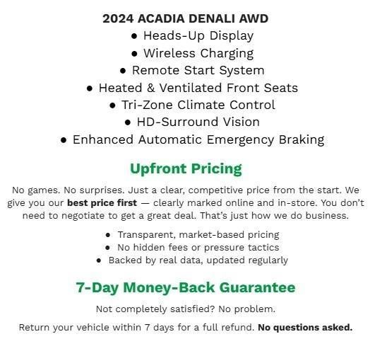 2024 GMC Acadia AWD 4dr Denali
