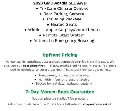 2023 GMC Acadia AWD 4dr SLE