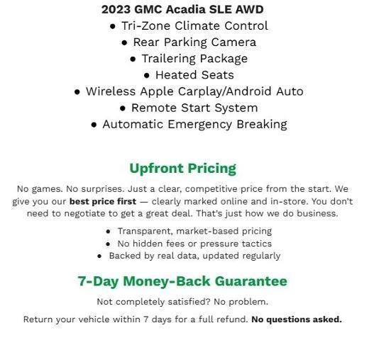 2023 GMC Acadia AWD 4dr SLE