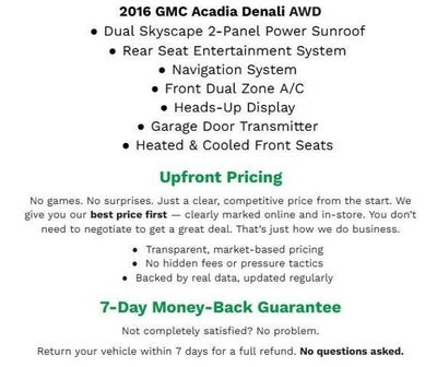 2016 GMC Acadia AWD 4dr Denali