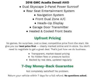 2016 GMC Acadia AWD 4dr Denali