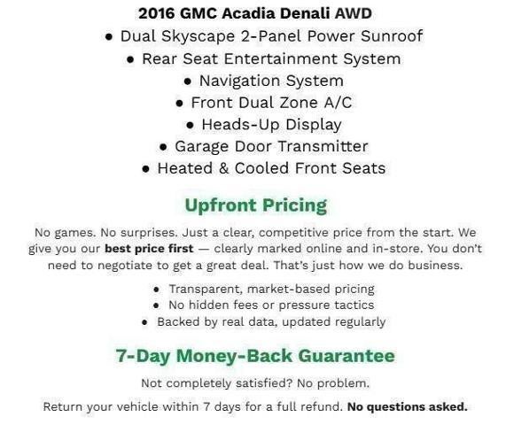 2016 GMC Acadia AWD 4dr Denali