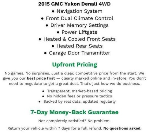 2015 GMC Yukon 4WD 4dr Denali
