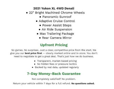 2021 GMC Yukon XL 4WD 4dr Denali