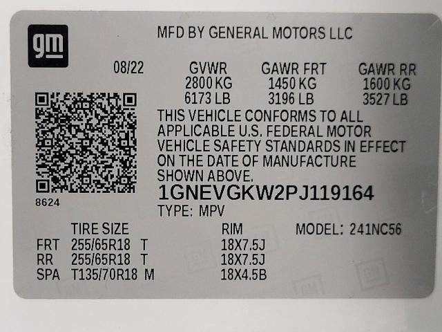 2023 Chevrolet Traverse AWD 4DR LT CLOTH W/1LT **UNIVERSAL HOME REMOTE**WIRELESS APPLE CARPLAY/ANDROID AUTO**PASSIVE ENTRY**