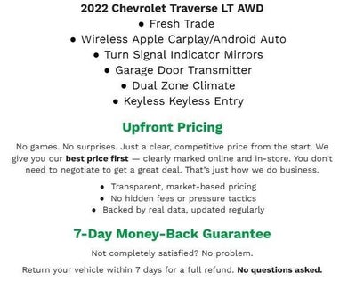 2022 Chevrolet Traverse AWD 4dr LT Cloth w/1LT