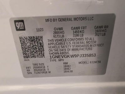 2023 Chevrolet Traverse AWD 4dr LT Cloth w/1LT