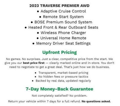 2023 Chevrolet Traverse AWD 4dr Premier