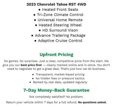 2023 Chevrolet Tahoe 4WD 4dr RST