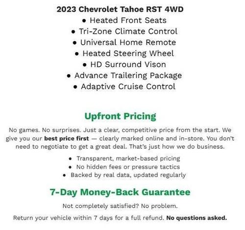 2023 Chevrolet Tahoe 4WD 4dr RST
