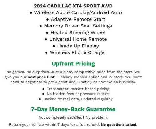 2024 Cadillac XT4 AWD 4dr Sport