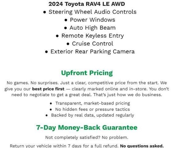 2024 Toyota RAV4 LE AWD