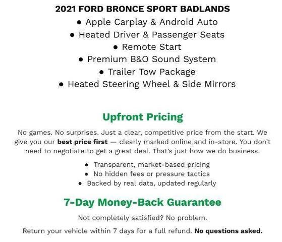 2021 Ford Bronco Sport Badlands 4x4