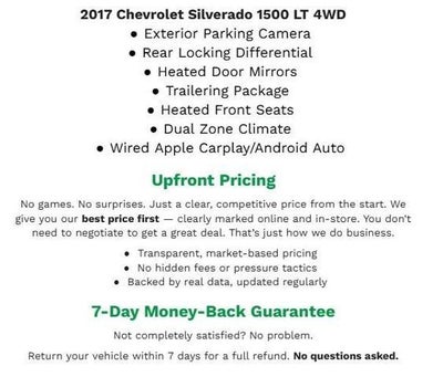 2017 Chevrolet Silverado 1500 4WD Crew Cab 143.5 LT w/1LT