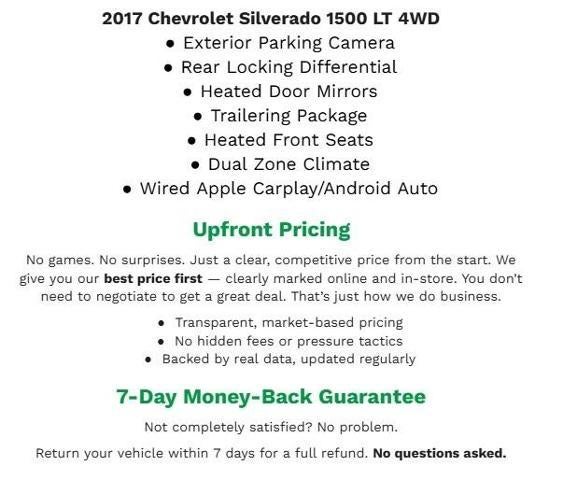 2017 Chevrolet Silverado 1500 4WD Crew Cab 143.5 LT w/1LT
