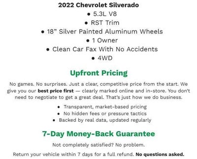 2022 Chevrolet Silverado 1500 LTD 4WD CREW CAB 147 RST **REMOTE START**HEATED FRONT SEATS**APPLE CARPLAY/ANDROID AUTO**