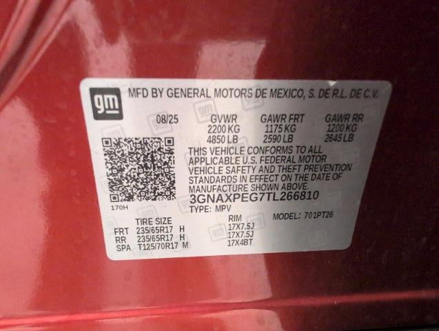 2026 Chevrolet Equinox AWD 4dr LT w/2LT