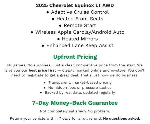 2025 Chevrolet Equinox AWD 4dr LT w/2LT