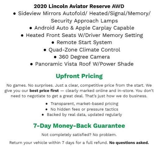 2020 Lincoln Aviator Reserve AWD