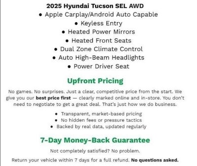 2025 Hyundai Tucson SEL AWD
