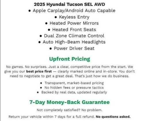 2025 Hyundai Tucson SEL AWD