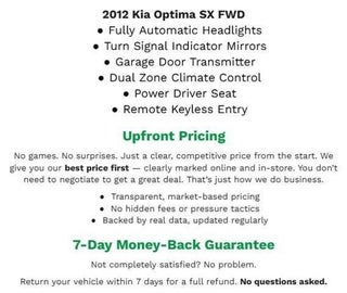 2012 Kia Optima 4dr Sdn 2.0T Auto SX