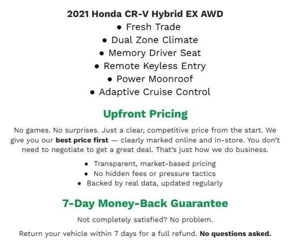 2021 Honda CR-V Hybrid EX AWD