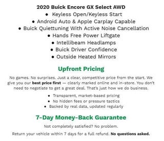 2020 Buick Encore GX AWD 4dr Select