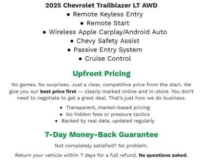 2025 Chevrolet Trailblazer AWD 4dr LT