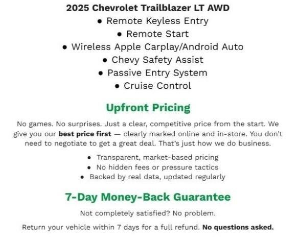 2025 Chevrolet Trailblazer AWD 4dr LT
